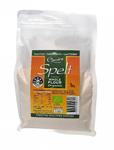 Classica Organic Spelt Farro Wholemeal Flour 1Kg