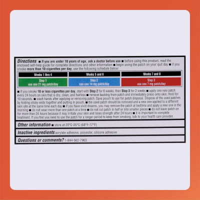 RUGBY Nicotine Transdermal System Step One, 21mg - 14 Patches - Image 4