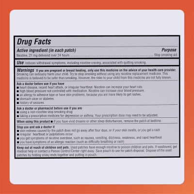 RUGBY Nicotine Transdermal System Step One, 21mg - 14 Patches - Image 5