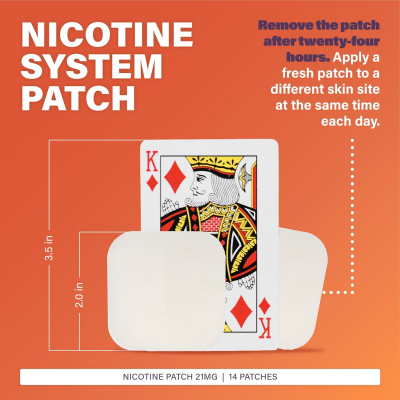 RUGBY Nicotine Transdermal System Step One, 21mg - 14 Patches - Image 3